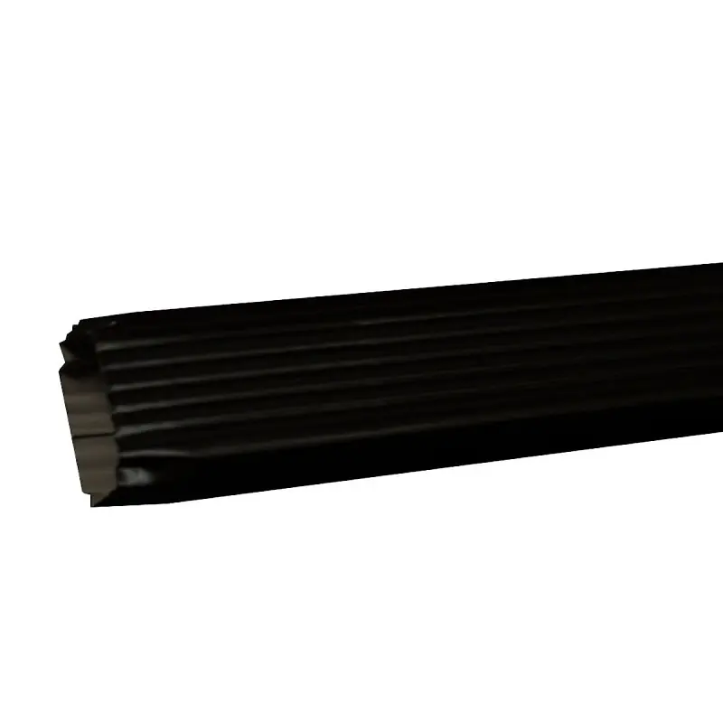 Amerimax 2 In H X 3 In W X 10 Ft L Black Aluminum K-style Downspout