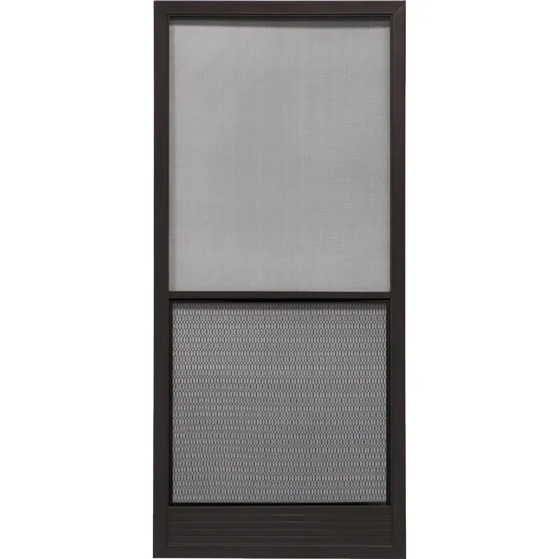 Screen Capri 36 In. W X 80 In. H Bronze Steel Screen Door Model 3230bz3068