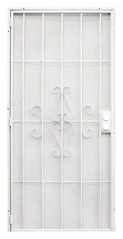 Regal Series Security Door, White Steel, 34.5 X 81.5-In.