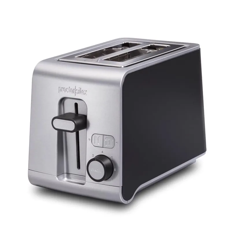 2-Slice Toaster, Black And Stainless Steel Finish