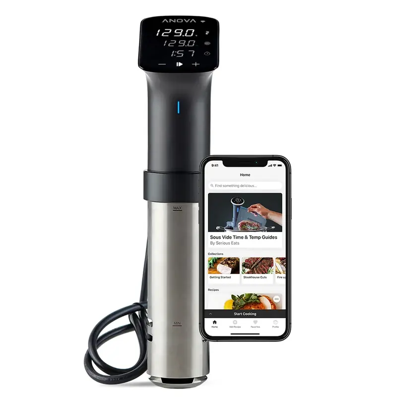 16 Quart Black/silver Stainless Steel Programmable Sous Vide Immersion Cooker