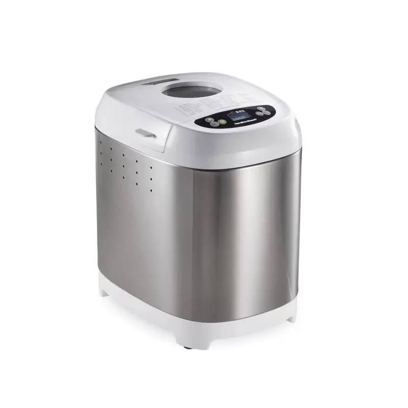 Hamilton Beach Chrome White Stainless Steel 2 Lb Artisan Bread And Dough Maker
