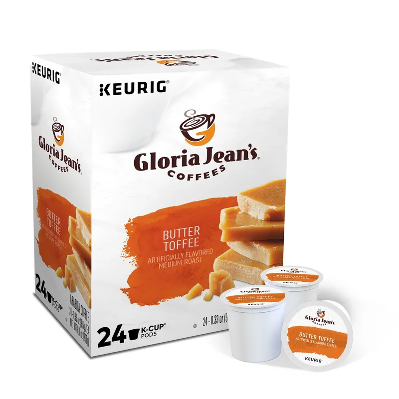 Keurig Gloria Jean‘s Butter Toffee Coffee K-Cups 24 Pk