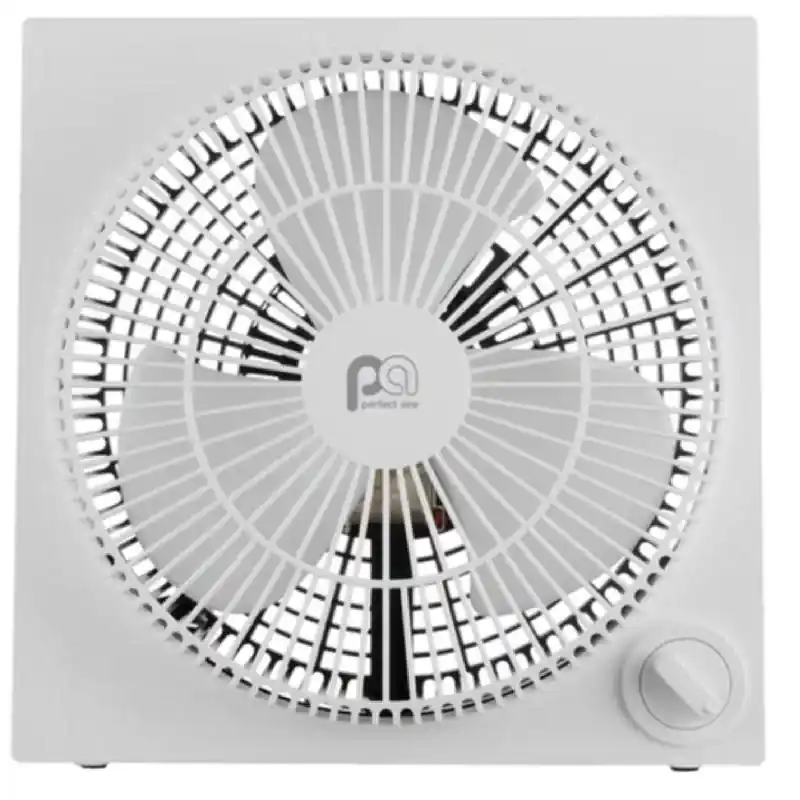 9 In. H 3-speed Electric Box Fan Model 1pafd9 - White