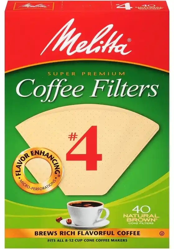 Melitta 12 Cups Brown Cone Coffee Filter 40 Pk