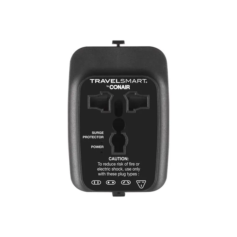 Travel Smart Type A/b Continental Europe Adapter Plug With Usb Port