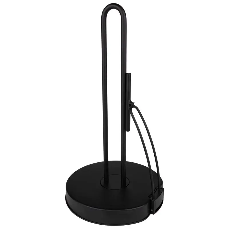Euro Steel Paper Towel Holder 13 In. H X 7 In. W X 7 In. L - Black