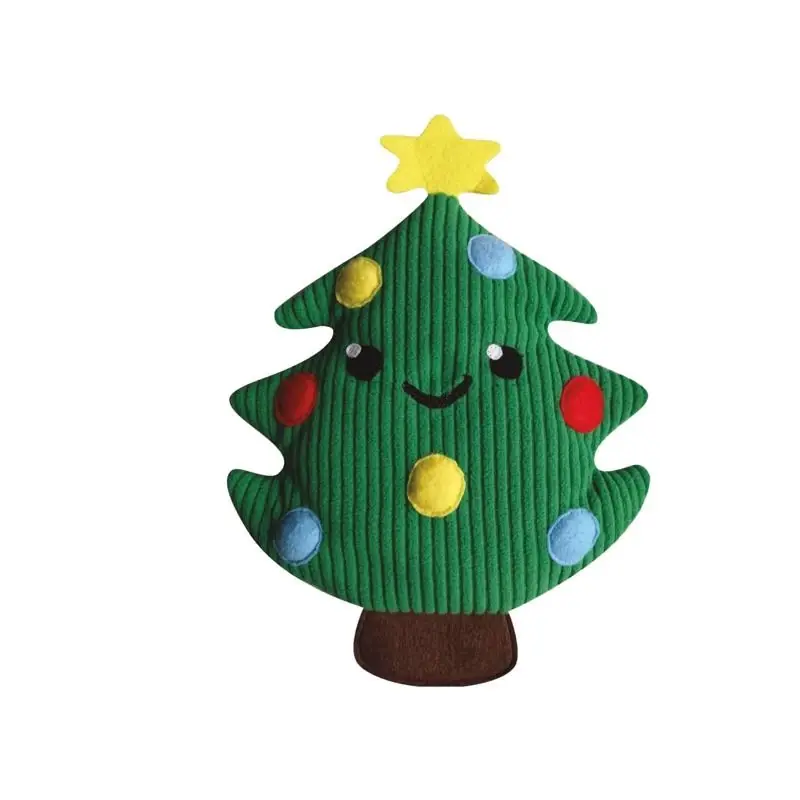 Heatable Pillow Plush Multicolored Christmas Tree 1 Piece