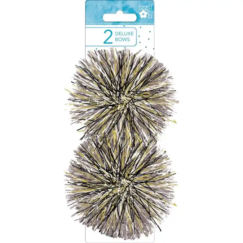Izzy Ob Multi-color Pearl/black Firework Bows - 5 Length