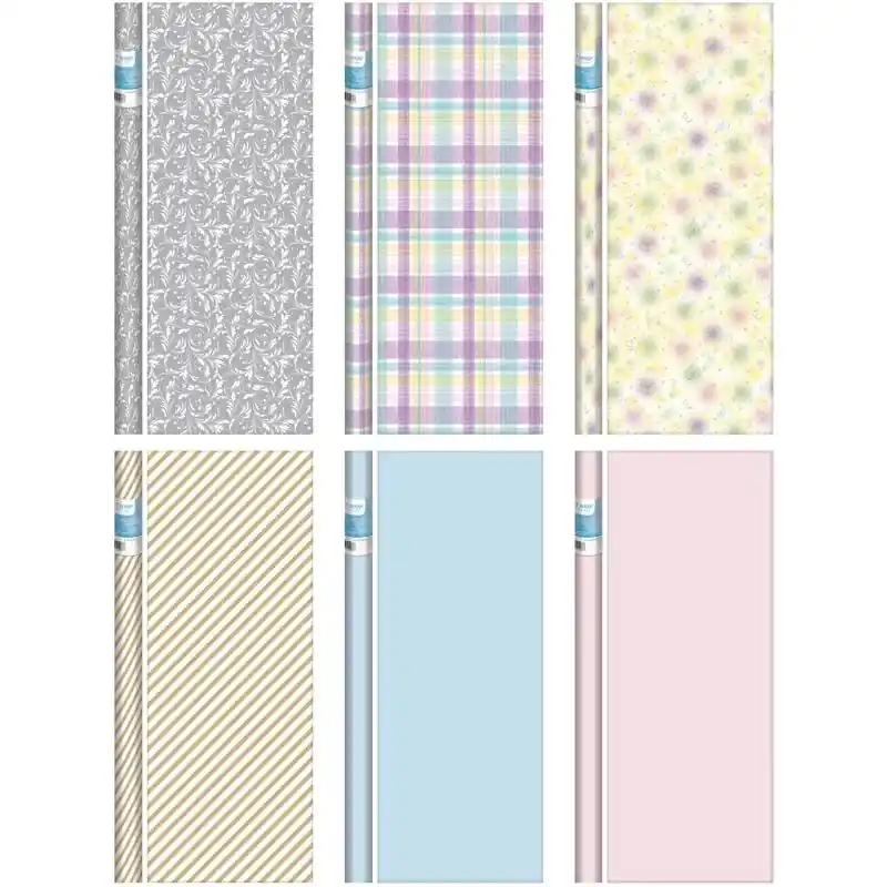 Assorted Baby And Wedding Gift Wrap Roll 30 Inches X 96 Inches
