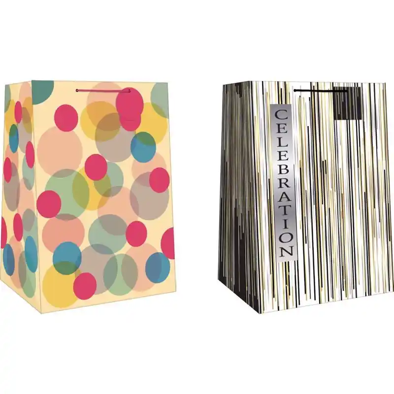 Assorted Mega Wide Jumbo Gift Bag - 19.7" X 13.5" X 2.2"