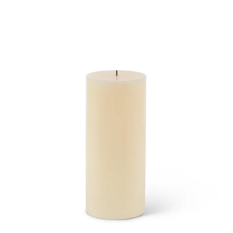 Gerson Bisque 9" Unscented Flameless Flickering Candle – LED Ambient Décor