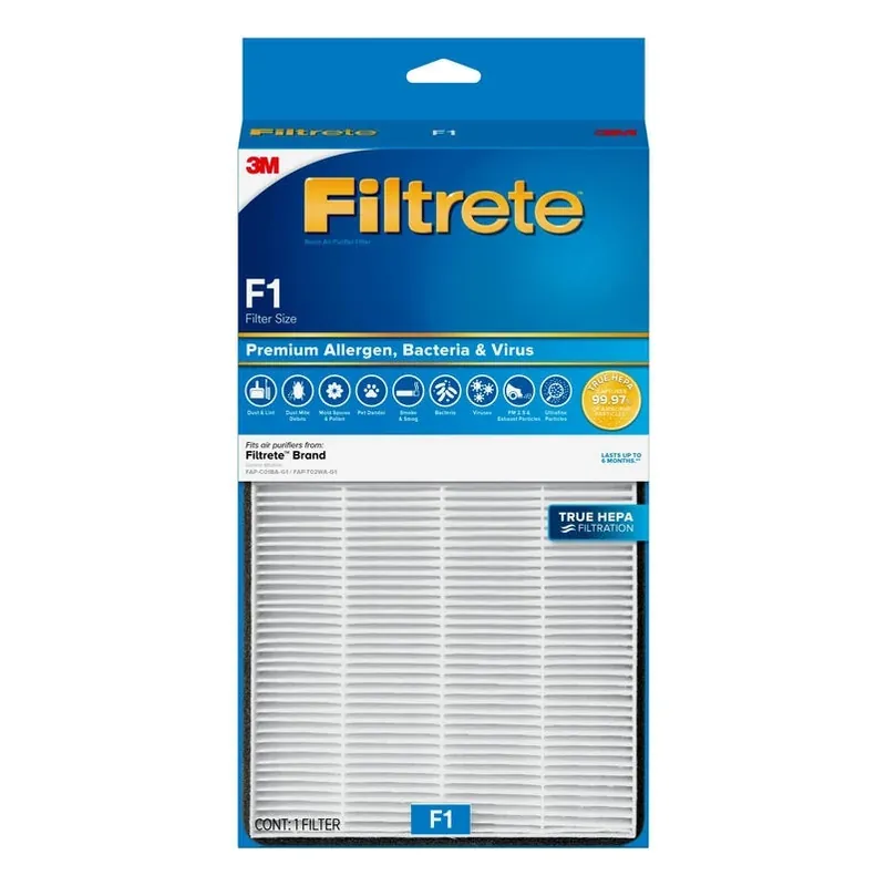 3M Filtrete 12 In. X 6.75 In. Rectangular HEPA Air Purifier Filter – 1 Pack