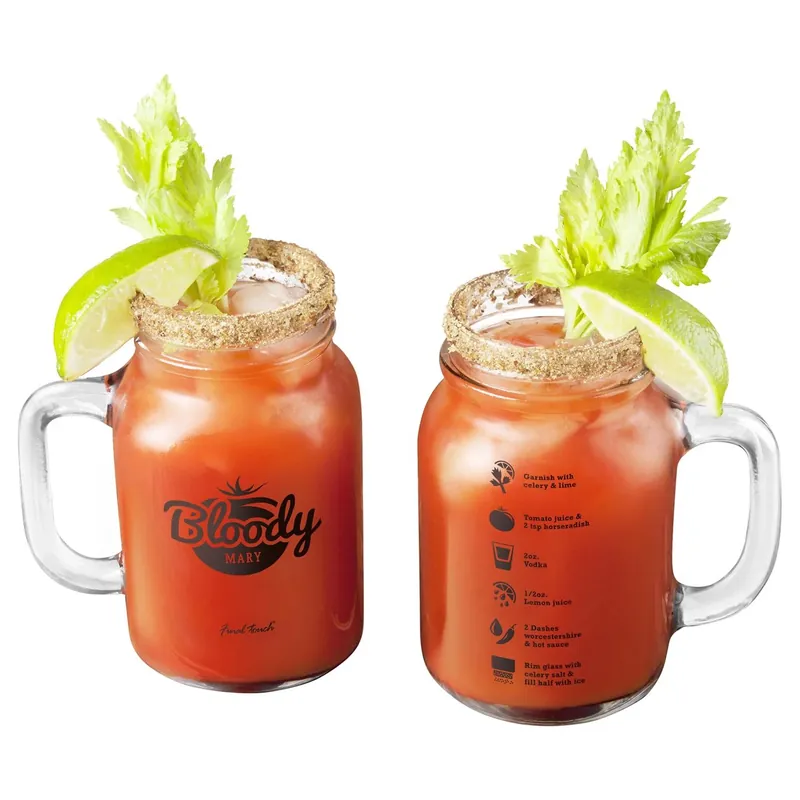 Final Touch Regular Mouth Mason Jar 20 Oz 2 Pk