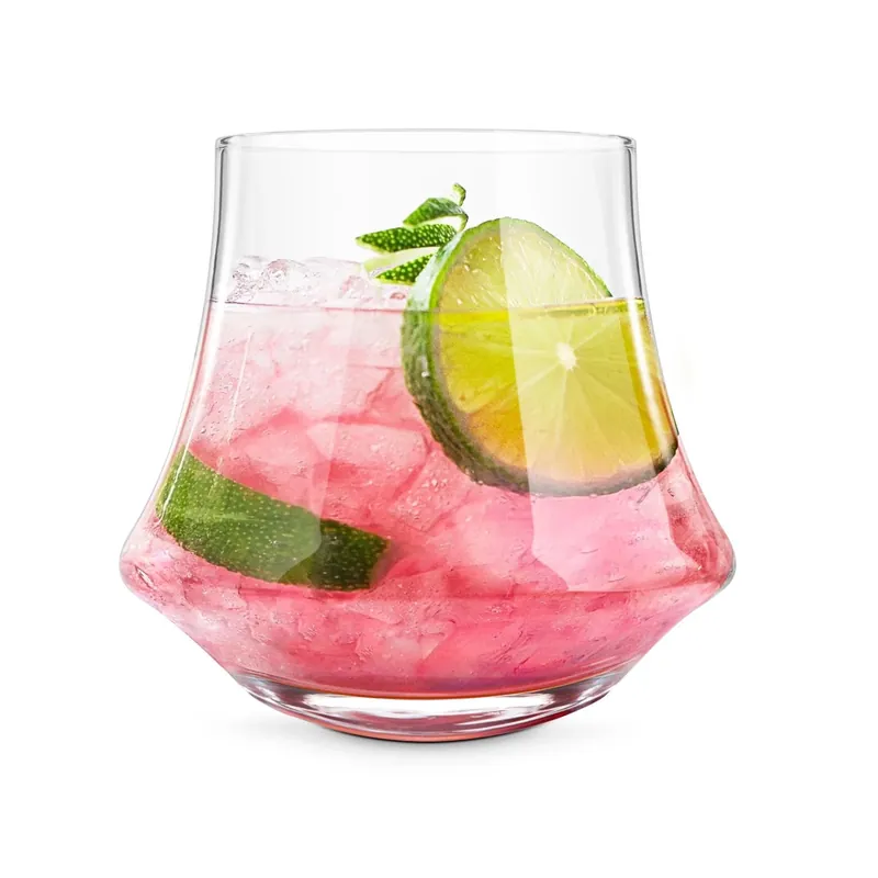 Revolve 13.5 Oz Clear Crystal Drinking Glass Set - 2 Pack