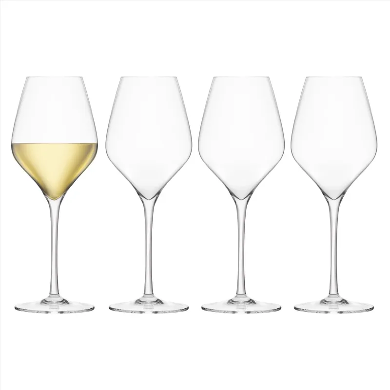 14.8 Oz Clear Glass White Wine Glass - Set Of 4