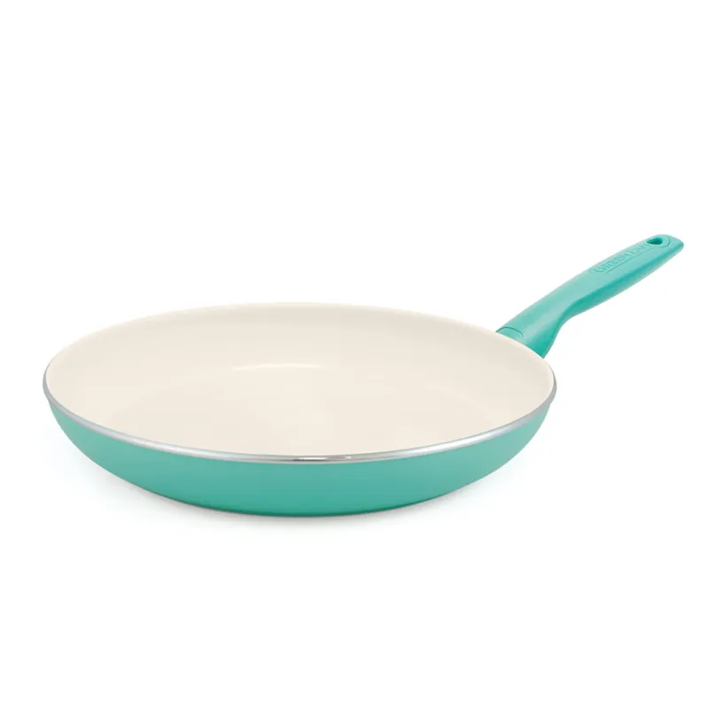 Rio 12 Inch Turquoise Ceramic Coated Aluminum Fry Pan