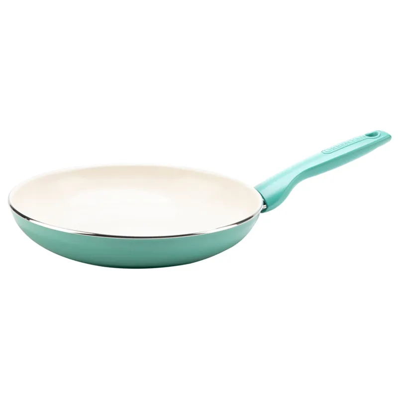 Rio 10 In. Ceramic Coated Aluminum Fry Pan - Turquoise