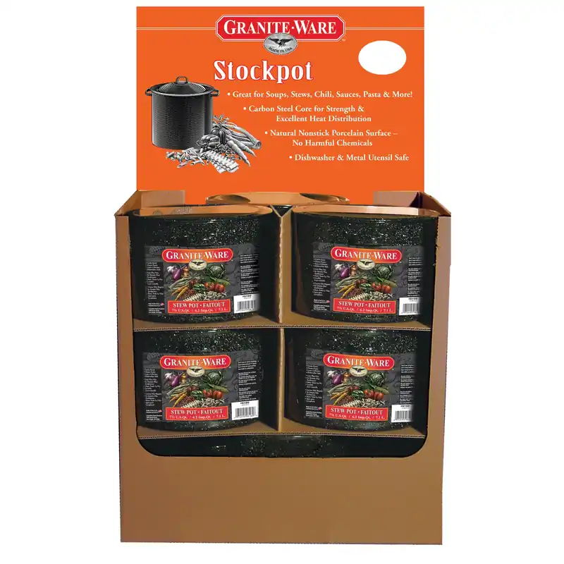 Stew Pot With Lid, Non-Stick Enamel On Steel, 7.5-Qt.