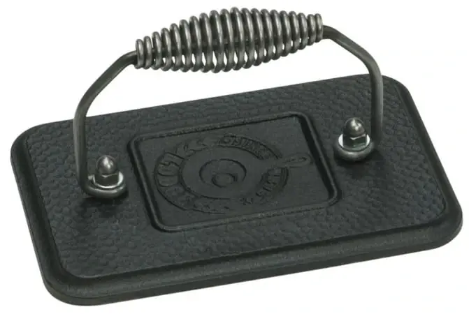 Lgp3 Rectangular Grill Press - Heavy Duty Cast Iron Cooking Tool