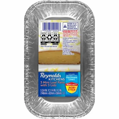 Reynolds Kitchen 3 In. W X 6 In. L Loaf Pan Blue 3 Pc