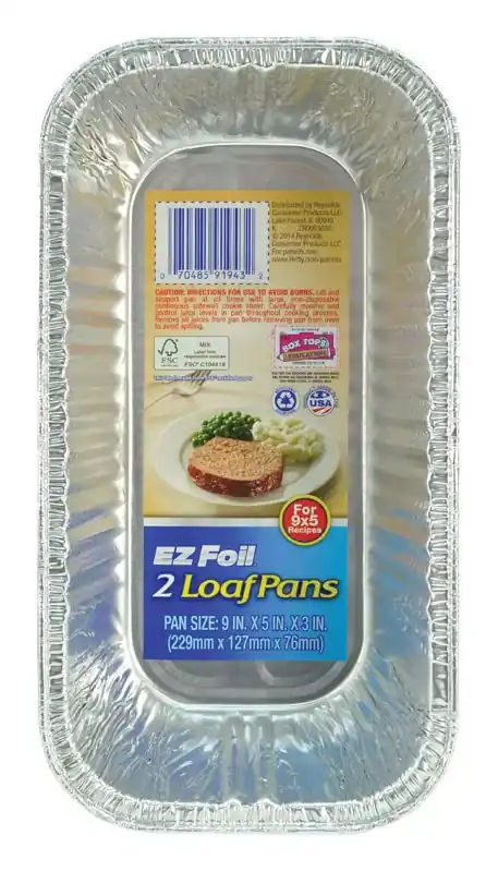 EZ Foil 5 In. W X 9 In. L Loaf Pan Silver