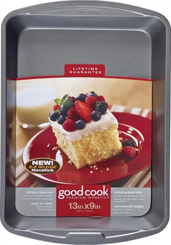 Good Cook 9 In. W X 13 In. L Cake Pan Gray 1 Pk
