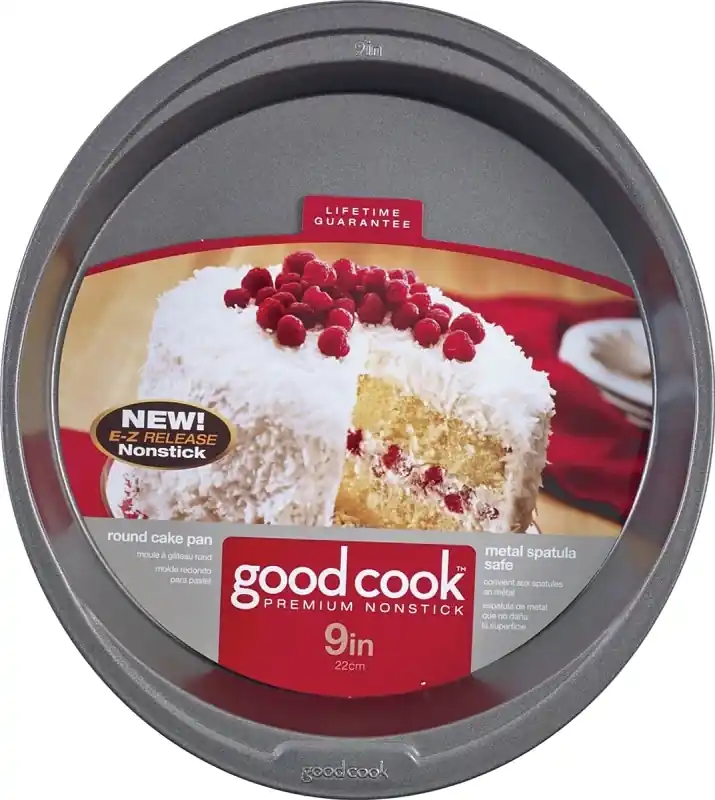 Good Cook 9 In. W X 9 In. L Cake Pan Gray 1 Pk