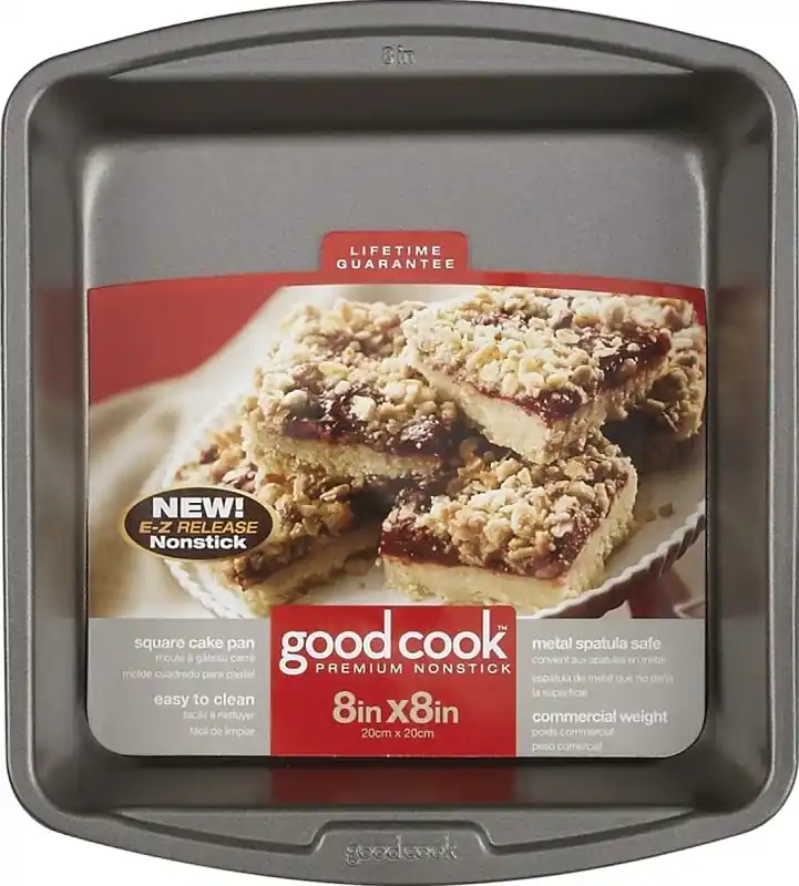 Good Cook 8 In. W X 8 In. L Cake Pan Gray 1 Pk