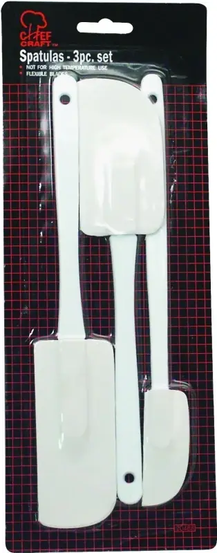 Chef Craft 4-3/4 In. W X 10 In. L Polypropylene Spatula Set - 3 Pieces