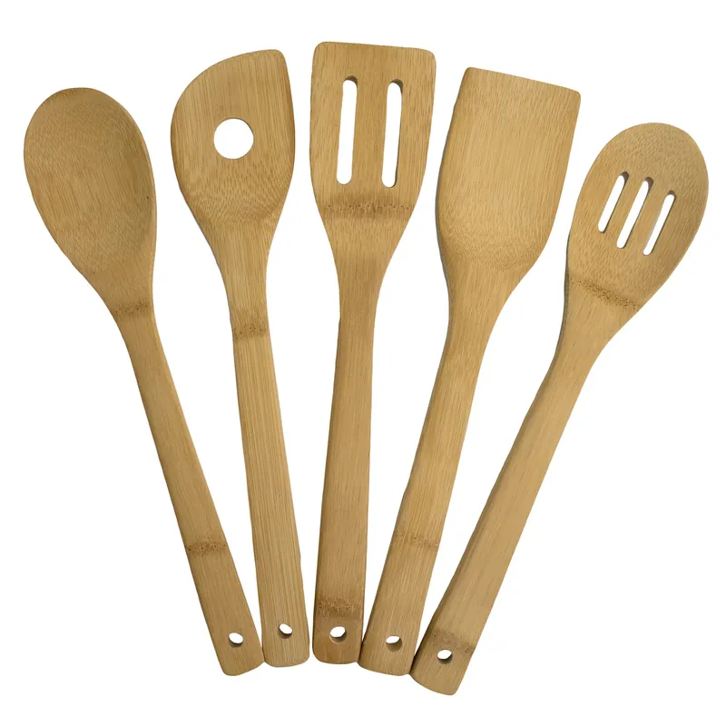 Bamboo Utensil Set, 5-Pc.