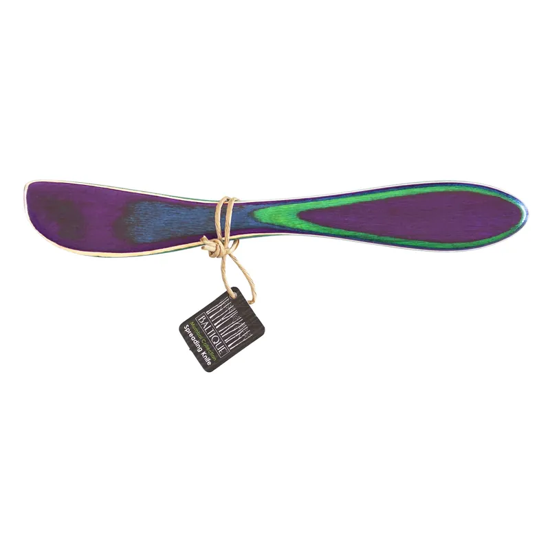 Baltique Multicolored Birch Wood Spreading Knife 8 Inches
