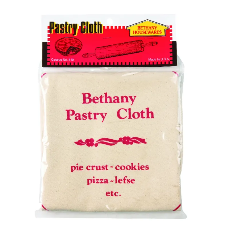 White Cotton Pastry Cloth - 19 Inch Round For Baking And Cooking