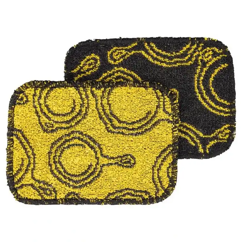 Lodge Premium Non‑Scratch Cast‑Iron Scrubbing Cloths – 6.5" X 4.5", Pack Of 2