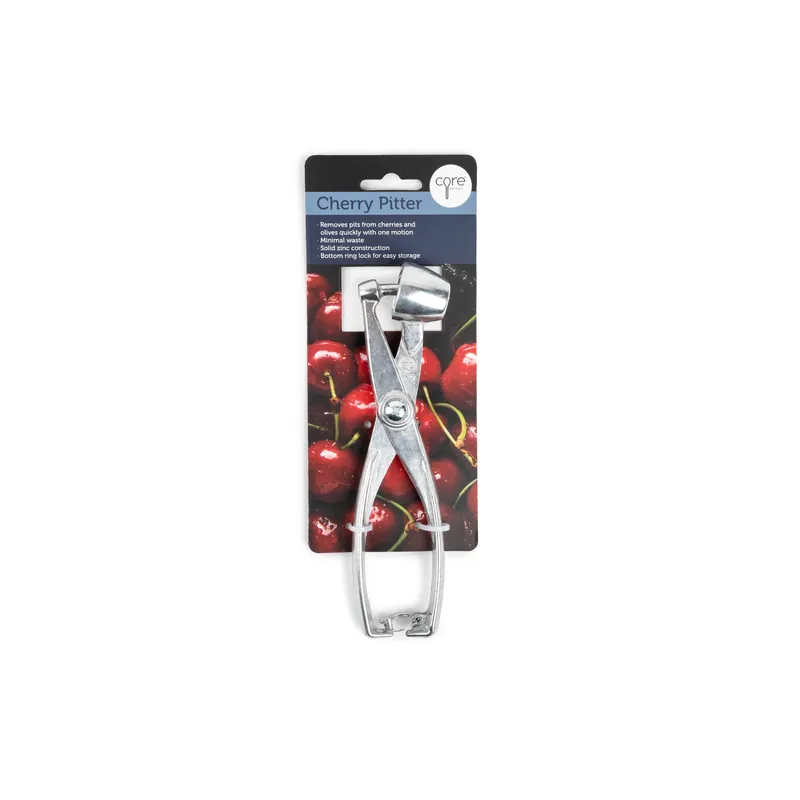 Silver Aluminum Alloy Cherry Pitter 9.45" L X 3.35" W X 0.79" H