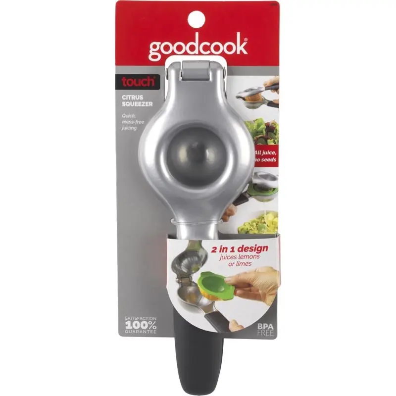 Touch Black/silver Aluminum Citrus Squeezer - 10.1 In Height, 4.15 In Width