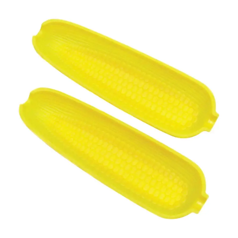 Chef Craft 4 In. W X 8-1/4 In. L Yellow Plastic Corn Cob Dishes 2 Pk
