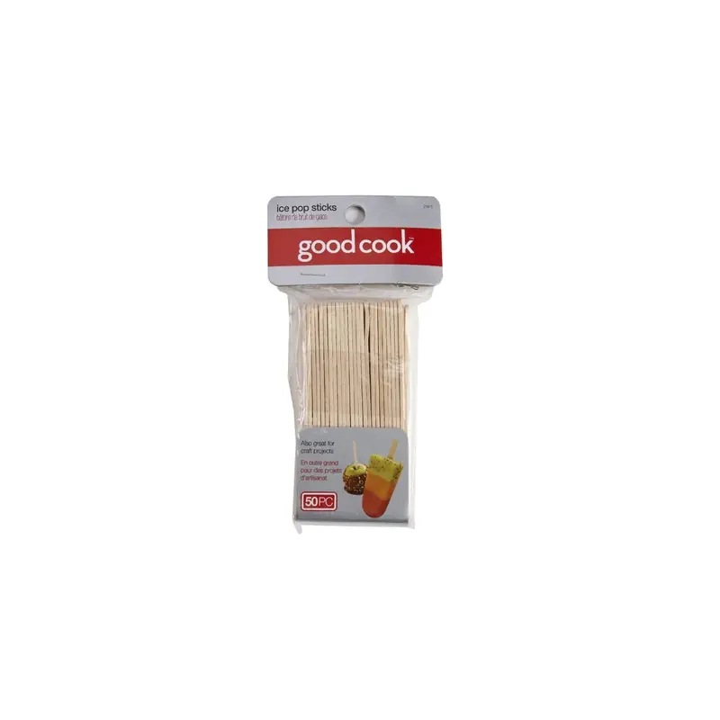 Tan Wood Ice Pop Sticks - 50 Count, 6.55 In Length