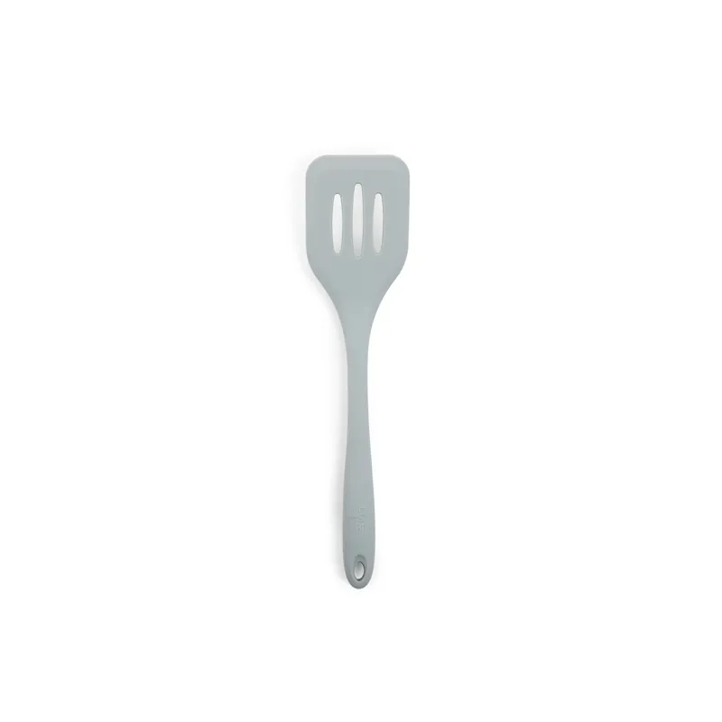Silver Silicone Slotted Turner 11.65 In. Long, 2.76 In. Wide
