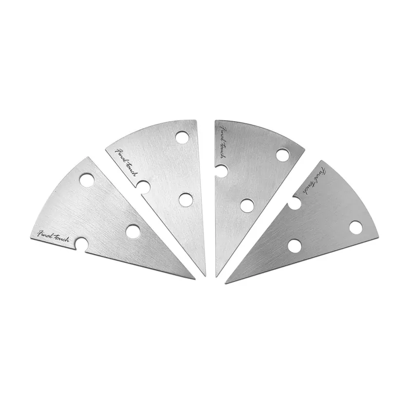 Silver Plastic And Stainless Steel Cheese Marker Set - 4 Pieces