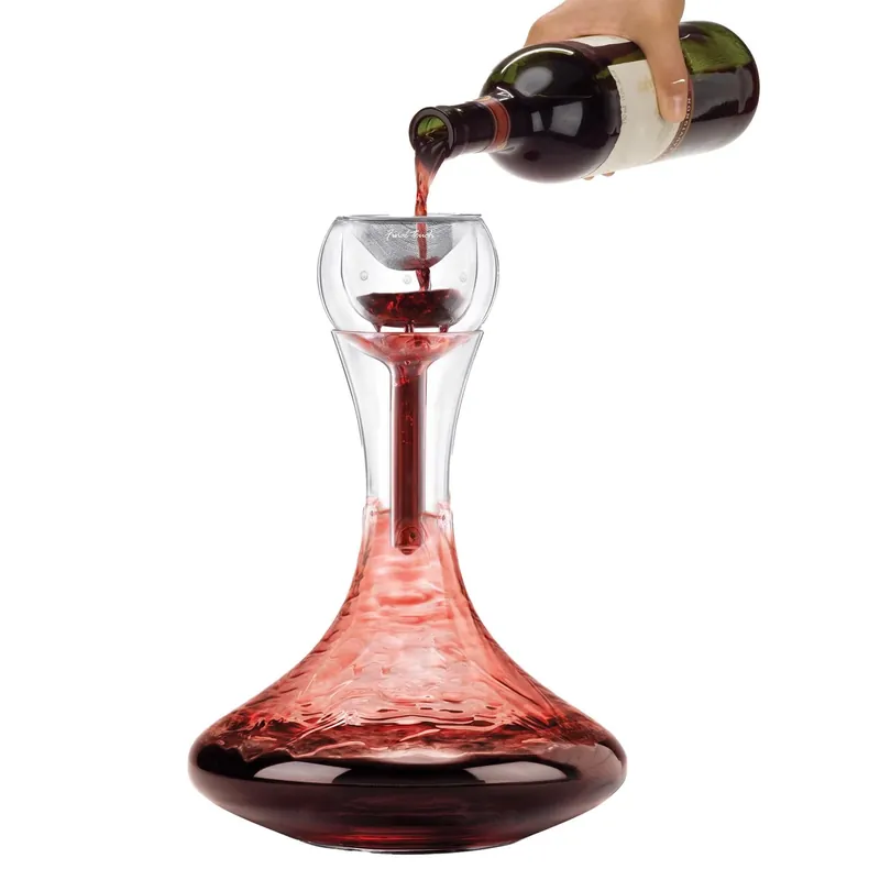 Pha-zaire Clear Glass Aerator - Unique Double-wall Design For Optimal Wine Aeration