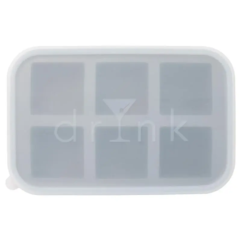 Blueoco Drynk Gray Silicone Stacking Ice Tray, Matte Finish, 9 Inch