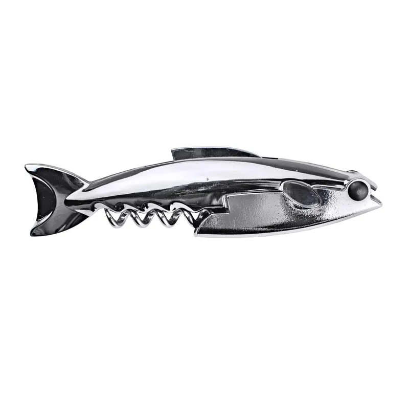 Silver Stainless Steel Waiter‘s Corkscrew - Shark Design