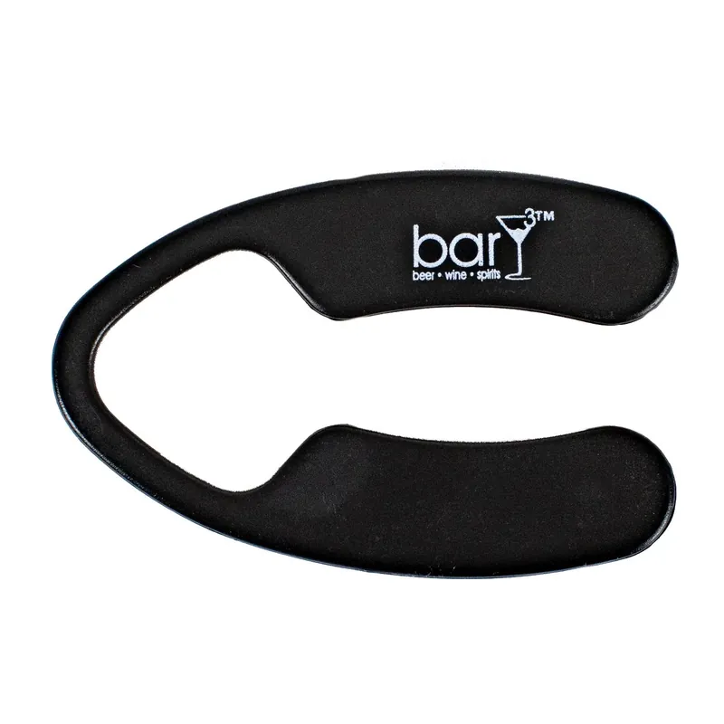 Black Plastic And Stainless Steel Wine Bottle Foil Cutter - Model Bar-0748