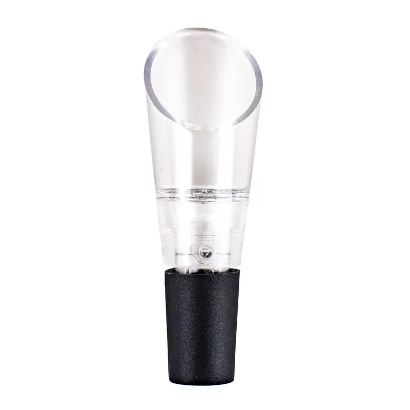 Black/clear Plastic/silicone Aerating Wine Pourer - Enhance Your Wine Experience