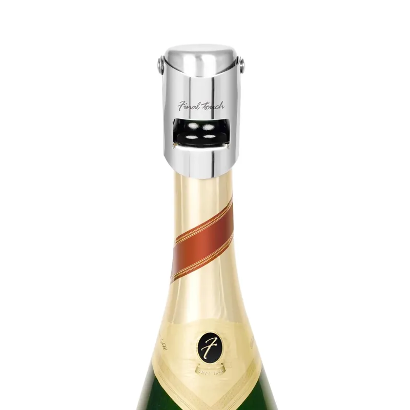 Silver Stainless Steel Champagne Bottle Stopper - Model Fta7002