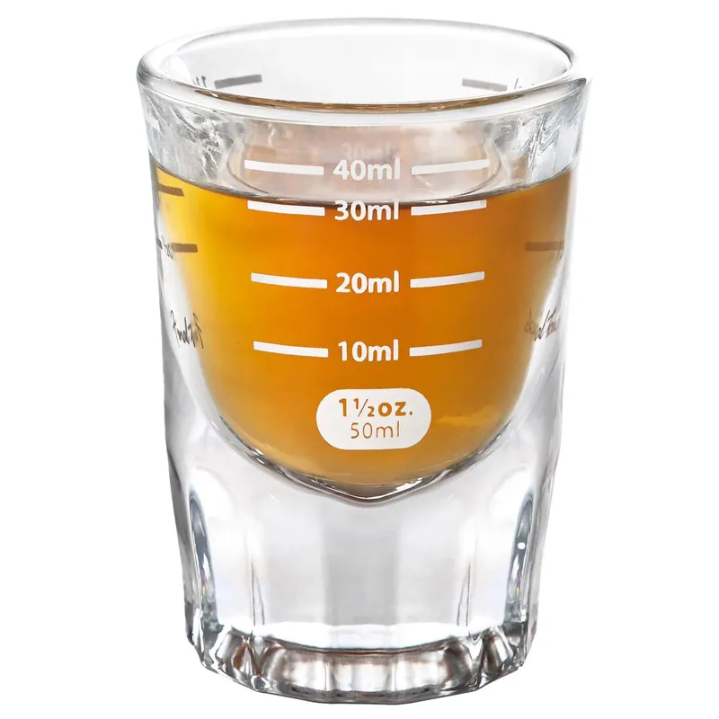 1.5 Oz Clear Glass Shot Glass - Perfect For Cocktails And Measuring