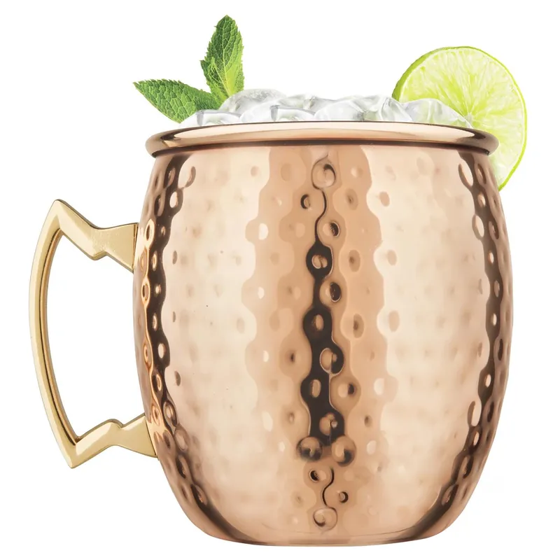 16 Oz Copper Stainless Steel Hammered Mule Mug - Model Mm490