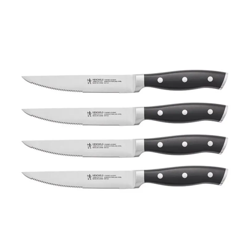 Forged Accent Stainless Steel Steak Knife Set 4 Pieces