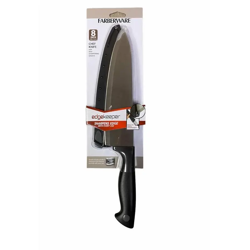 Edgekeeper 8 Inch Stainless Steel Chef‘s Knife With Polypropylene Handle